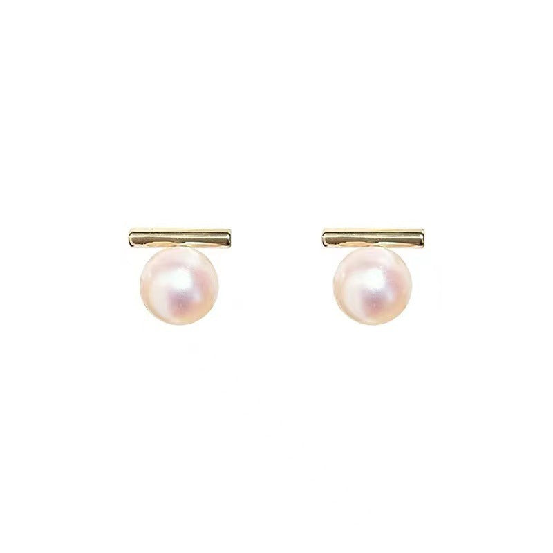 Women's Rotating Pearl Small Exquisite Simple Early Spring Earrings