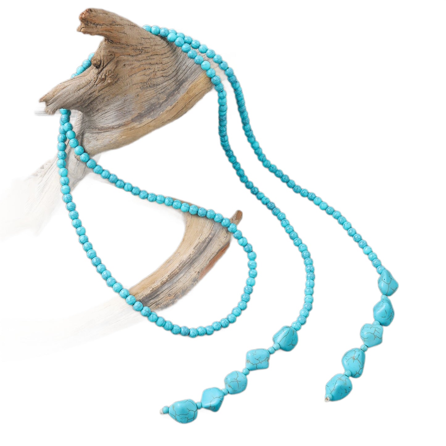 Women's Style Vintage Beaded Sweater Chain Handmade Necklace