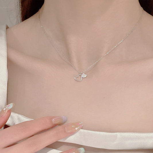 Women's Light Luxury Niche Design Heart Clavicle Chain Necklaces