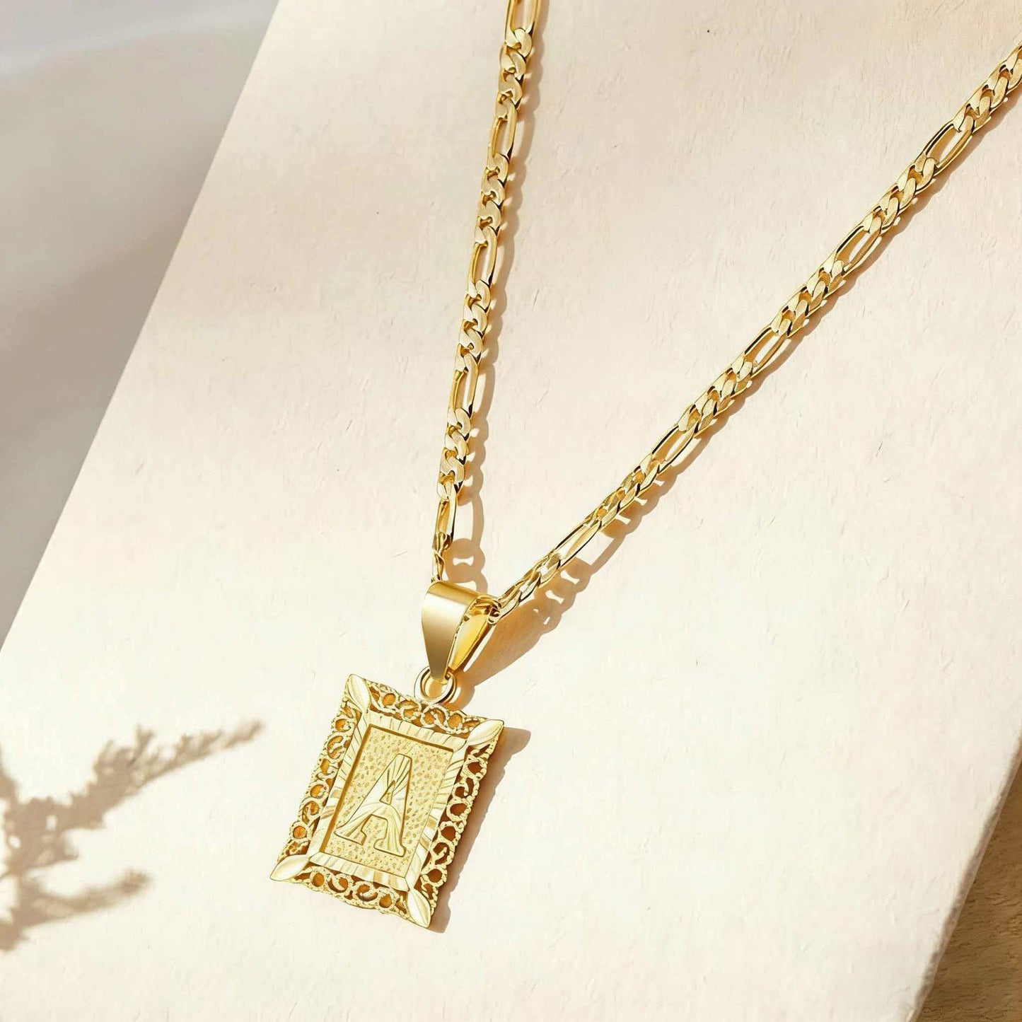 Clavicle Square Tag Gold-plated Does Not Necklace