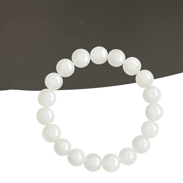 Women's & Men's High Ice Clear Water Green Round Bracelets