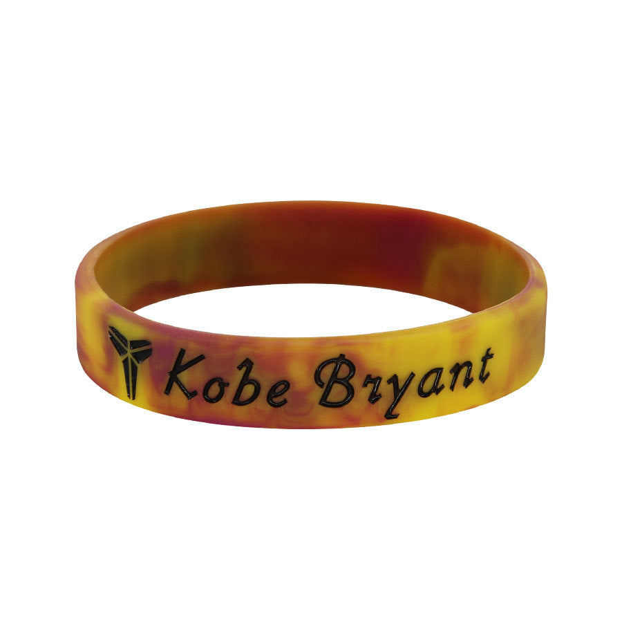Star Concave Thickened Silicone Kobe James Basketball Bracelet