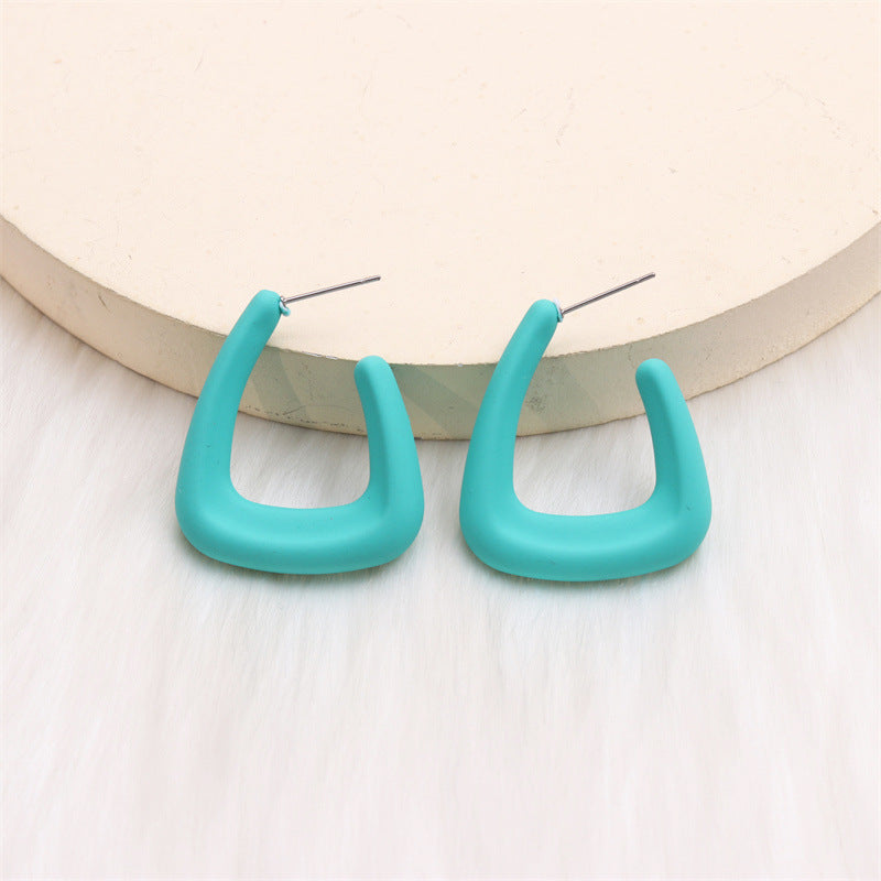 Women's U-shaped Personalized Acrylic Ear Simple Design Earrings