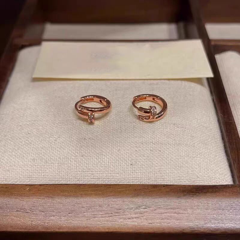 Knotted Circle Ear Clip Trendy Simple Earrings
