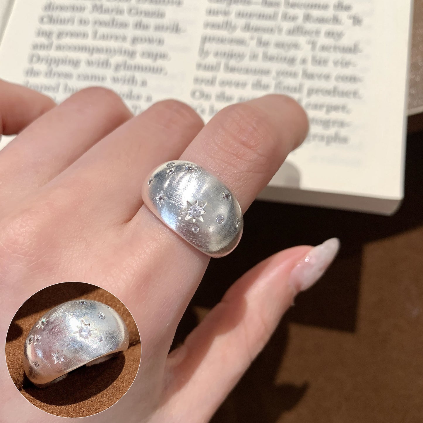 Korean Iti Pony Female Irregular Fashion Graceful Rings