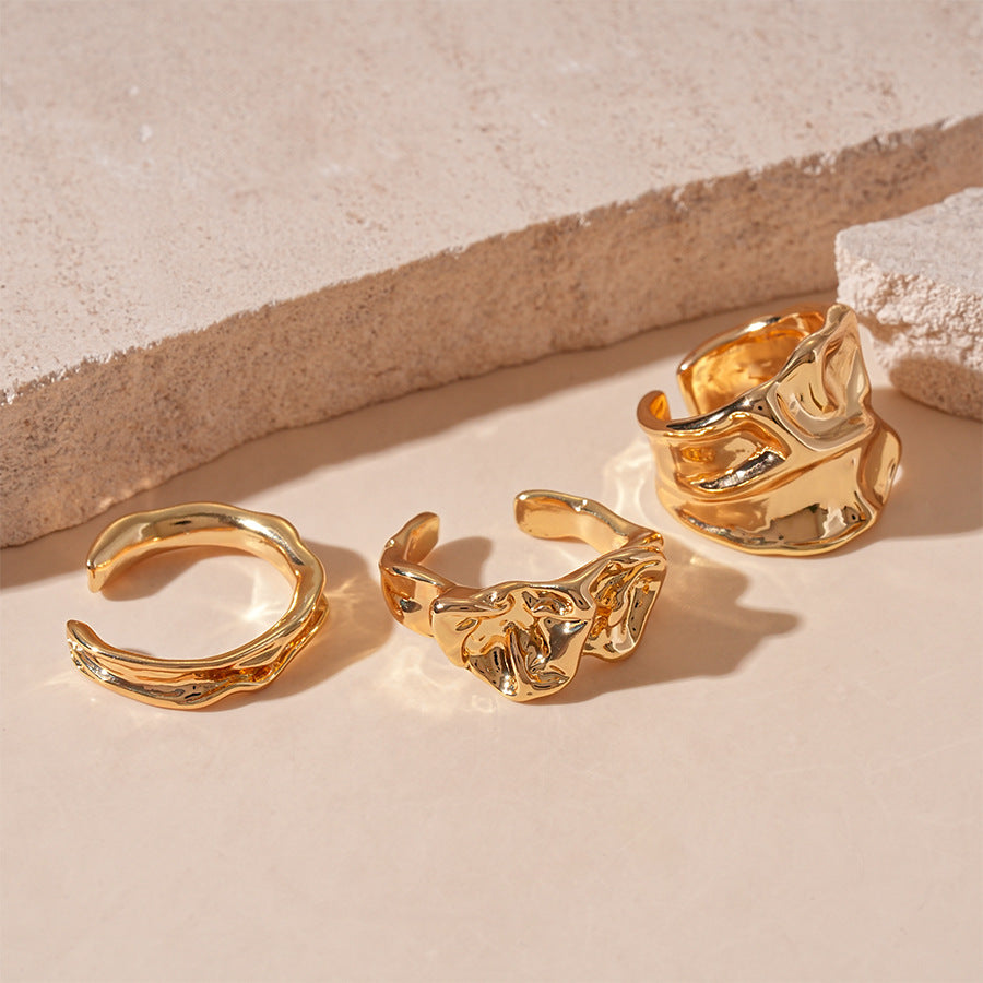 Rose Flower Love Pearl Light Luxury High Sense Ring