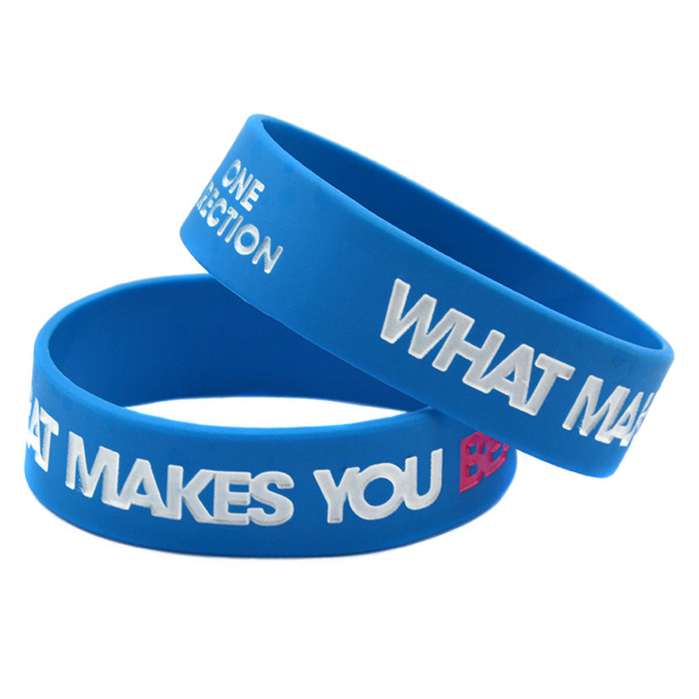 Silicone Fashion Music Hand Strap Trendy Hip Hop Bracelet