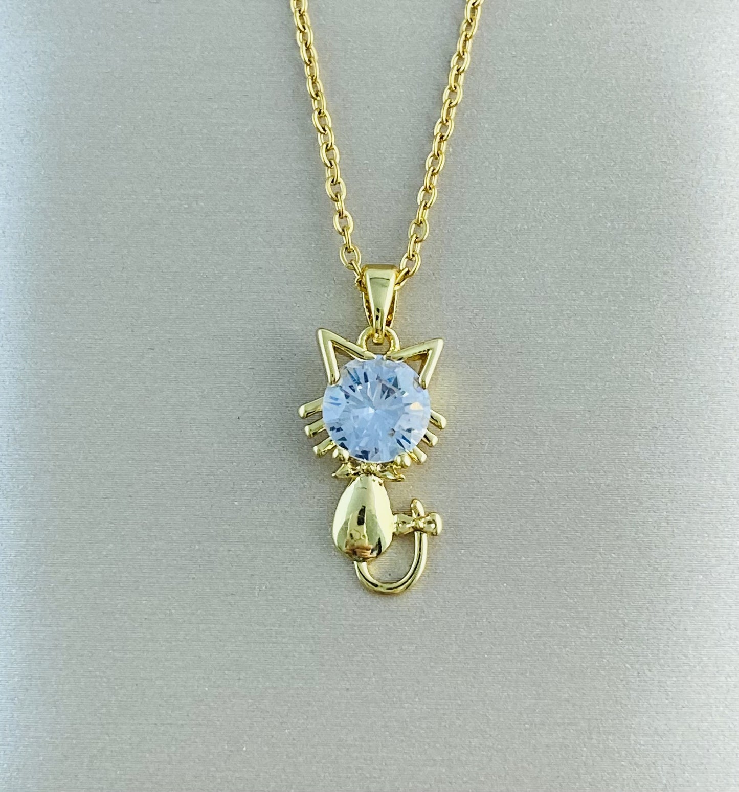 Women's Real Gold Plating Opal Fox Clover Pendants