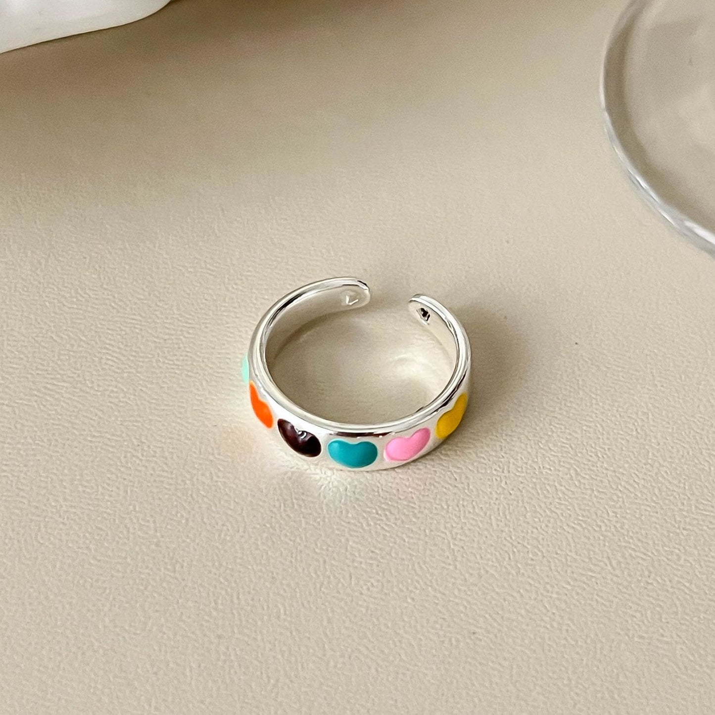 Interest Light Luxury Retro Minority Wide Personality Versatile Opening Adjustable Ring