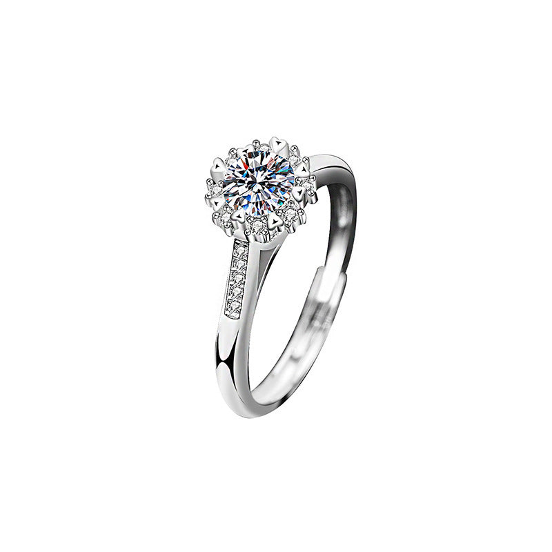 Women's & Men's Tight Hoop Loving Heart With Opening Wedding Ring