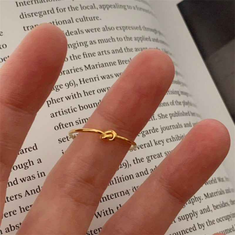 Women's Sier Simple Light Luxury High-grade Index Finger Open Rings