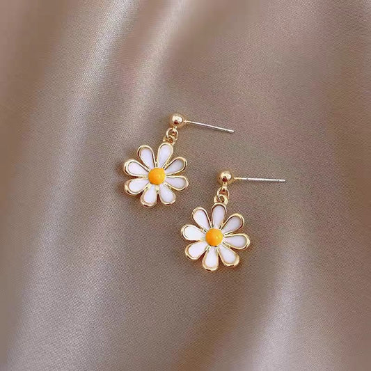 Cute Fashion Creative Daisy Sunflower Female Graceful Korean Rings