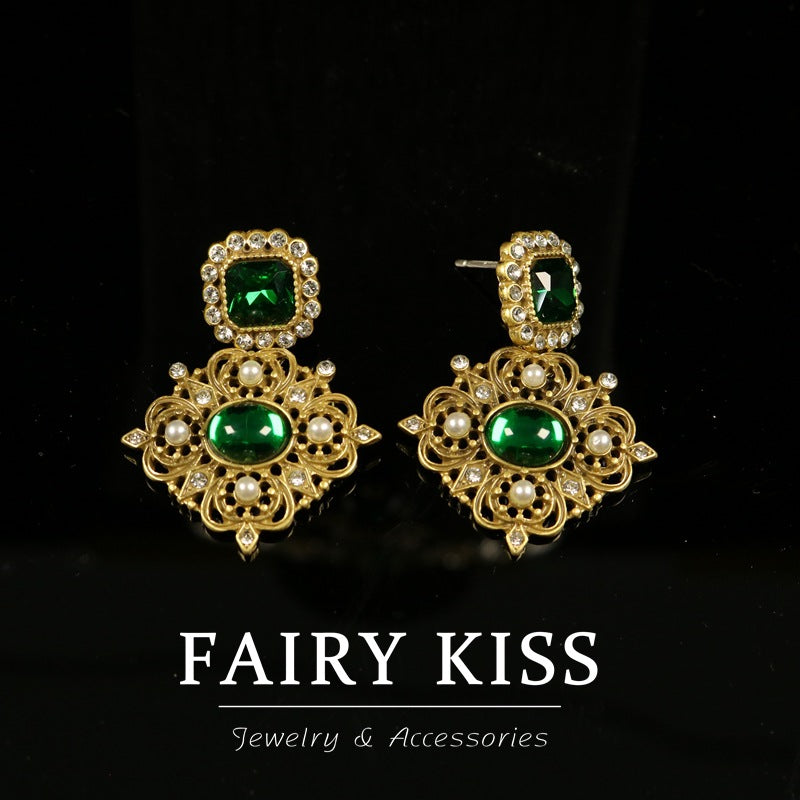 Fashion Chain Vintage Pearl Design Diamond Necklaces