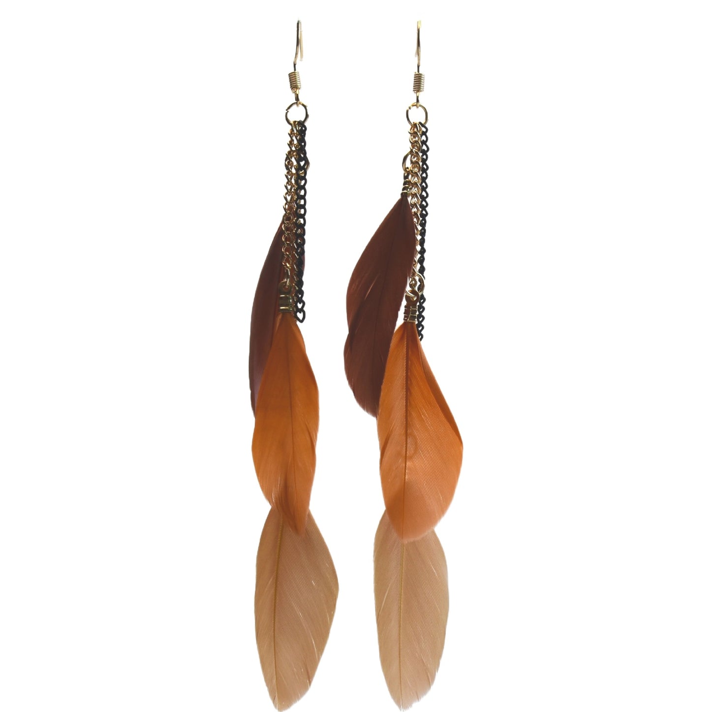 Classy Casual Cool Ethnic Style Feather Earrings