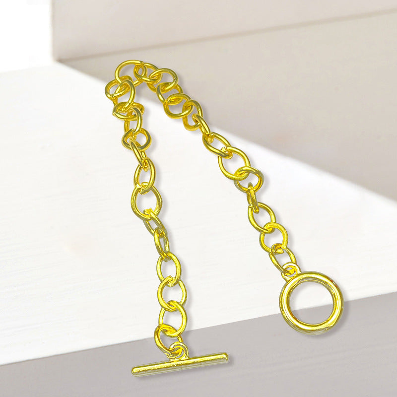 Women's Fashion Metal Plating Personality Buckle High Sense Bracelet