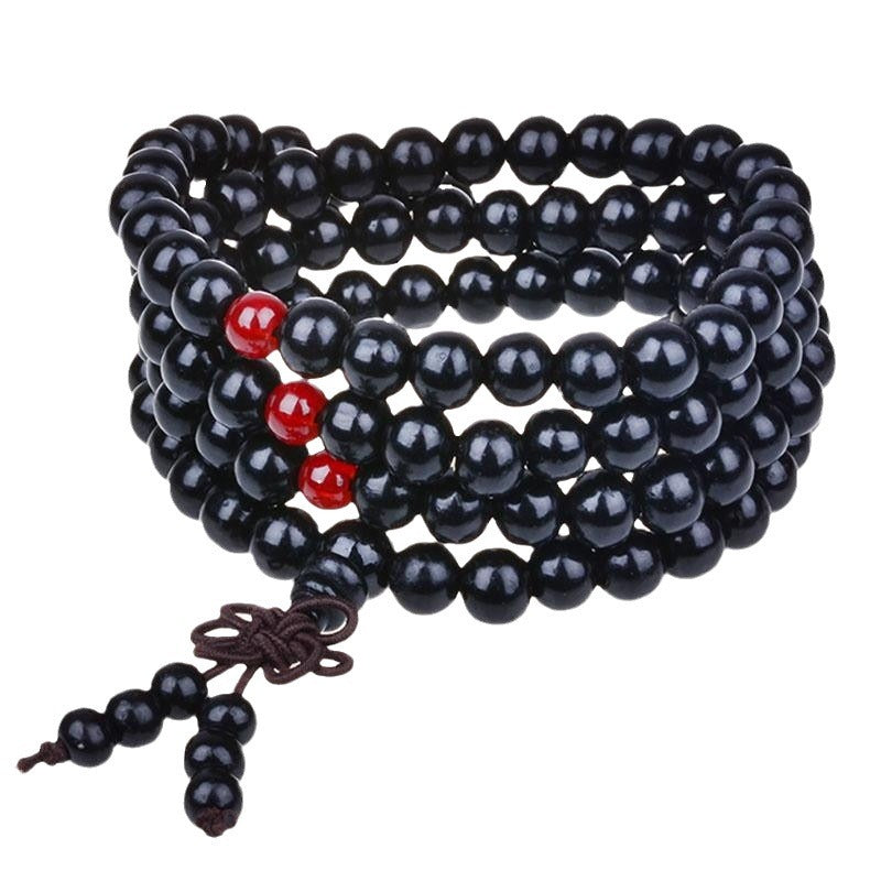 Monk Beads Imitation Rosewood Wooden Bead Bracelets