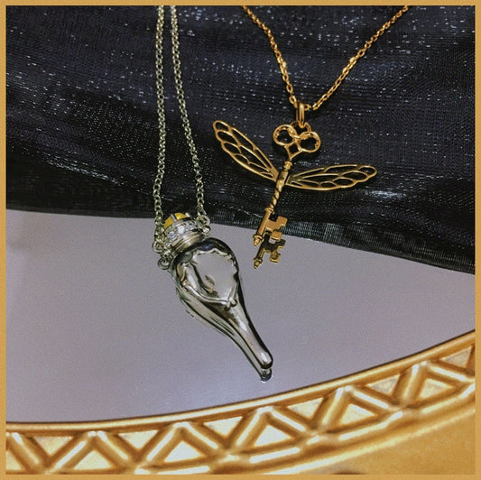 Design Key With Wings Magic Harry Necklaces