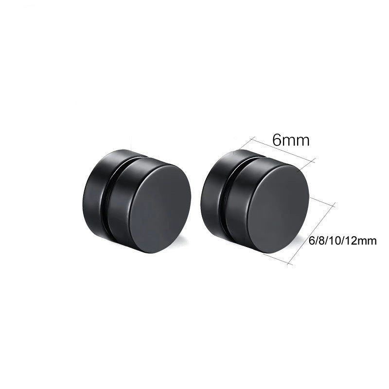 Korean Style Magnet Ear Clips Round Simple Fashion Earrings