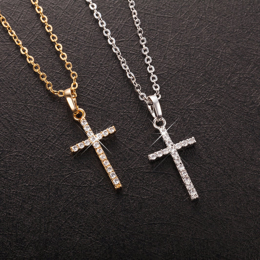 Hop Cross Rhinestone Simple Fashion Personalized Punk Pendants