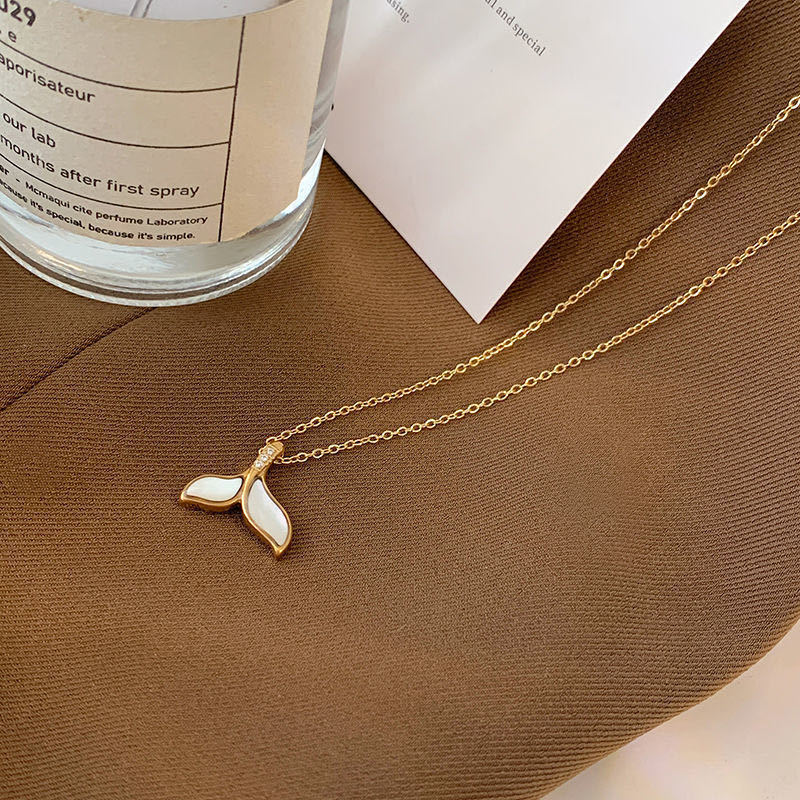 Shell Fishtail Light Luxury Minority Clavicle Chain Necklace