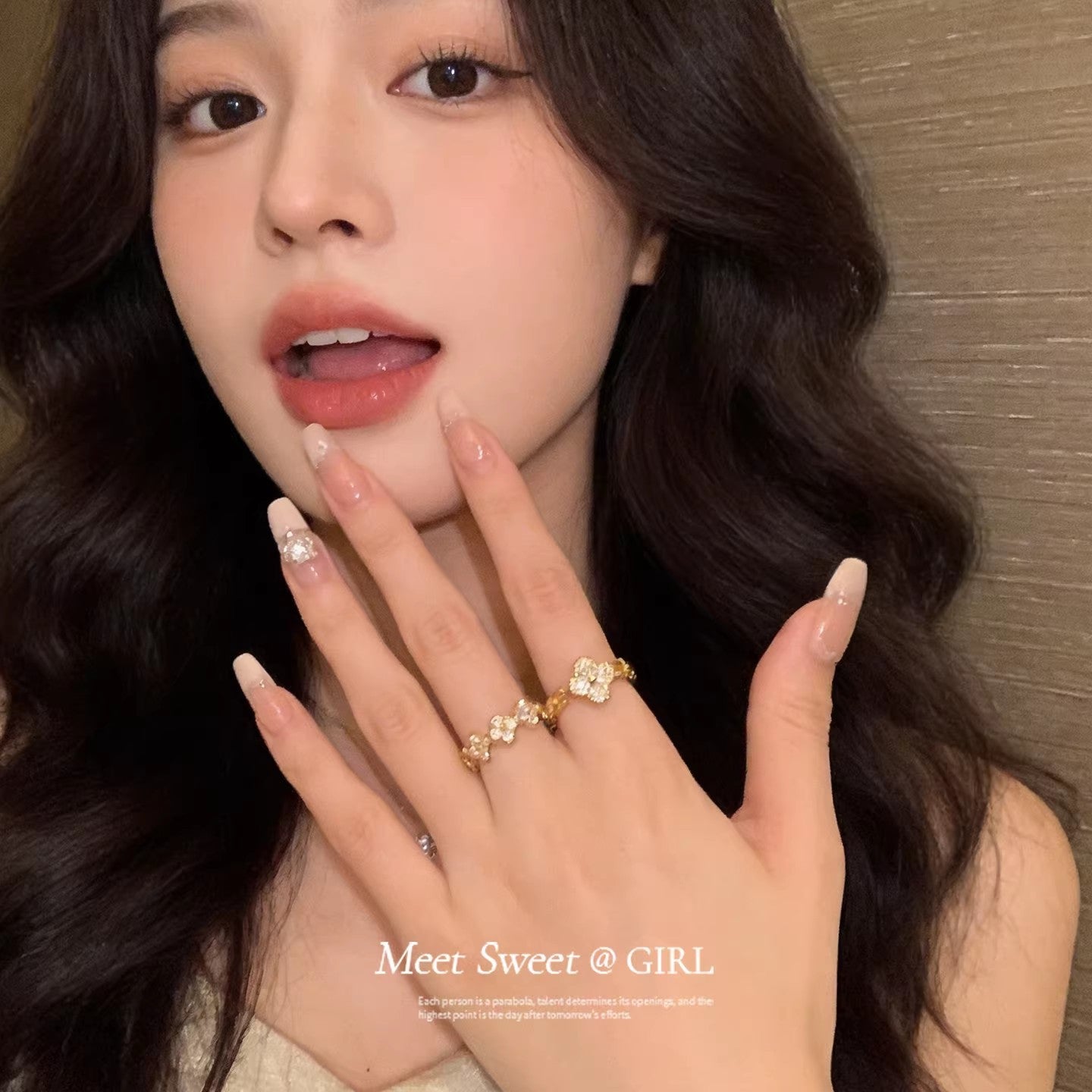 Women's Open Light Luxury Minority High-grade Stylish Index Finger Super Beautiful Ring