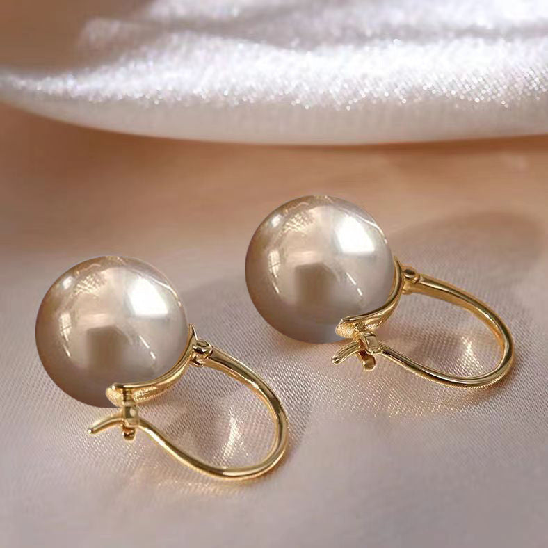 Shell Pearl Parvenu Gold Imitation White Rings