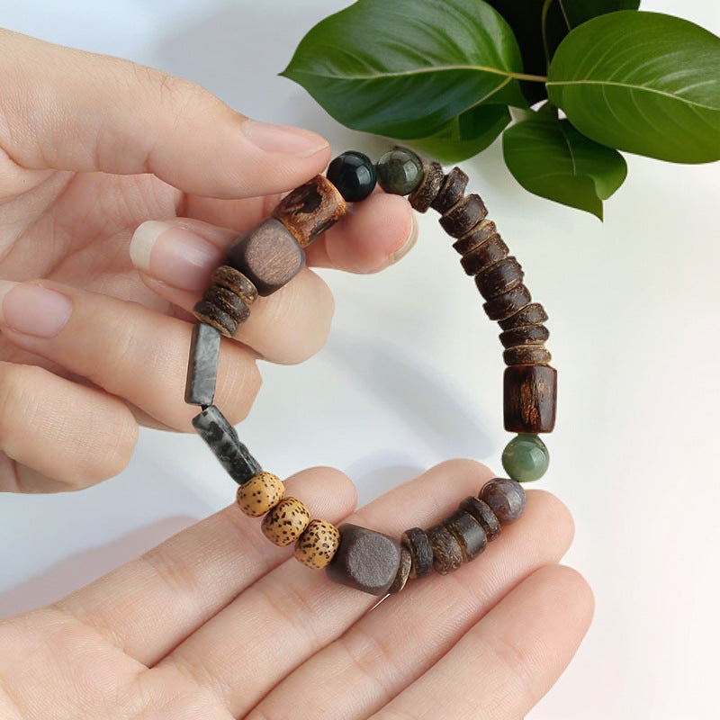 Chinese Beaded Bohemian Natural Stone National Style Bracelets