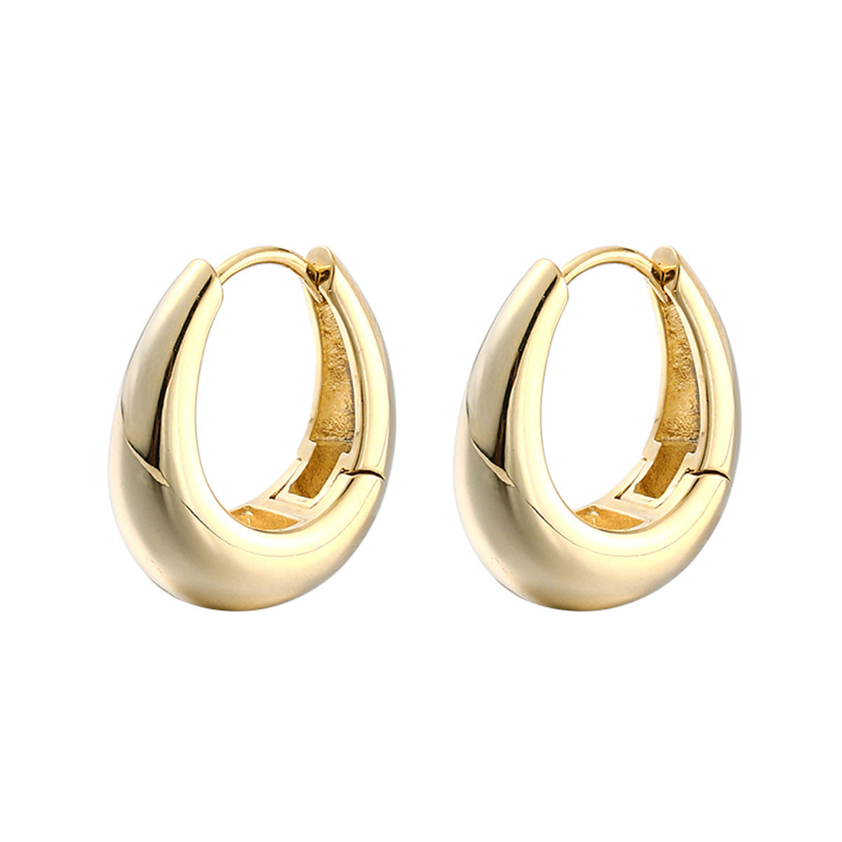 Drop Female High-grade Sense Niche Clear Cold Wind Ear Clip Earrings