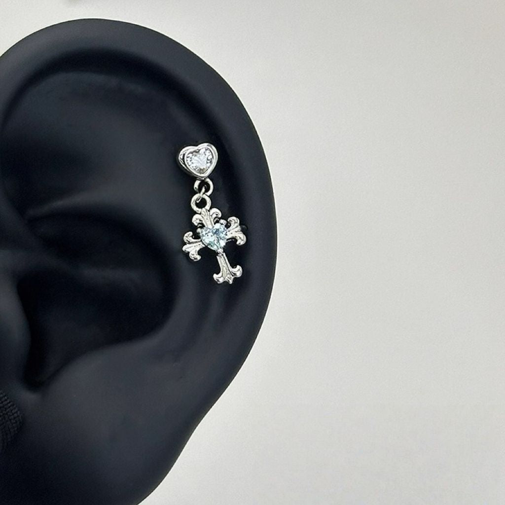 Bone Small Versatile Butterfly Design Pin Stud Earrings