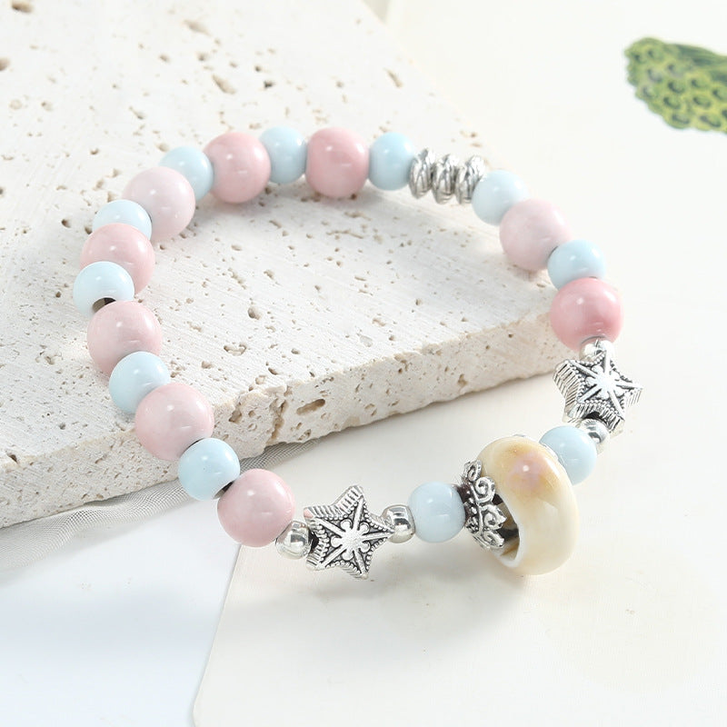 Women's Style Ceramic National Fashion Summer Minority Beaded Night Market Bracelet