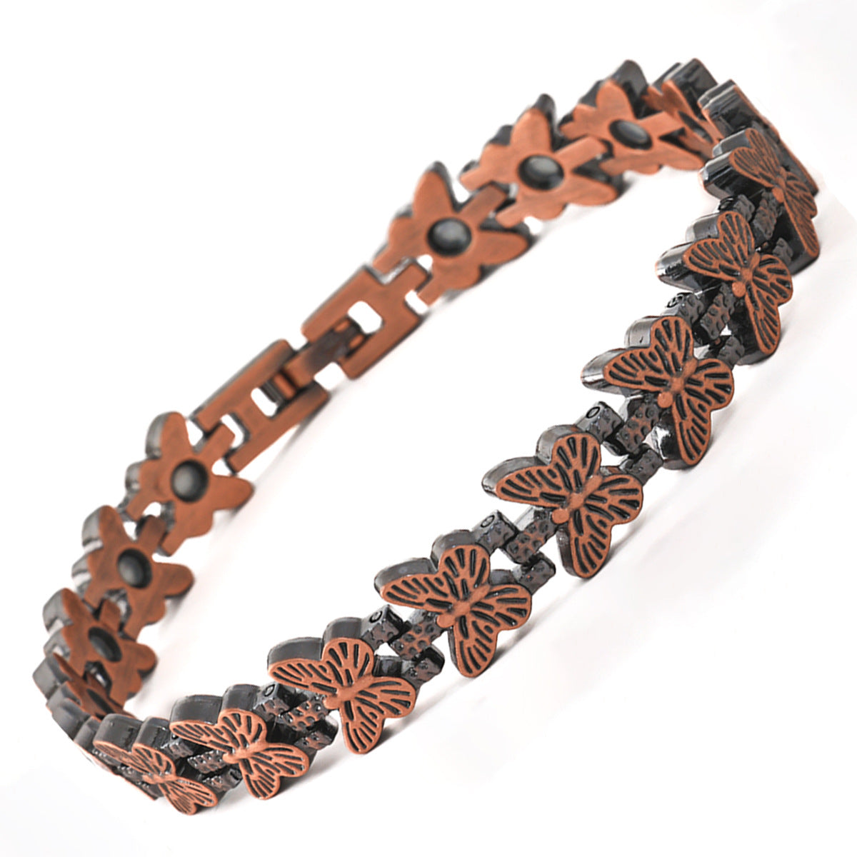 Women's Bronze Magnet Fashion Artistic Retro Detachable Bracelets