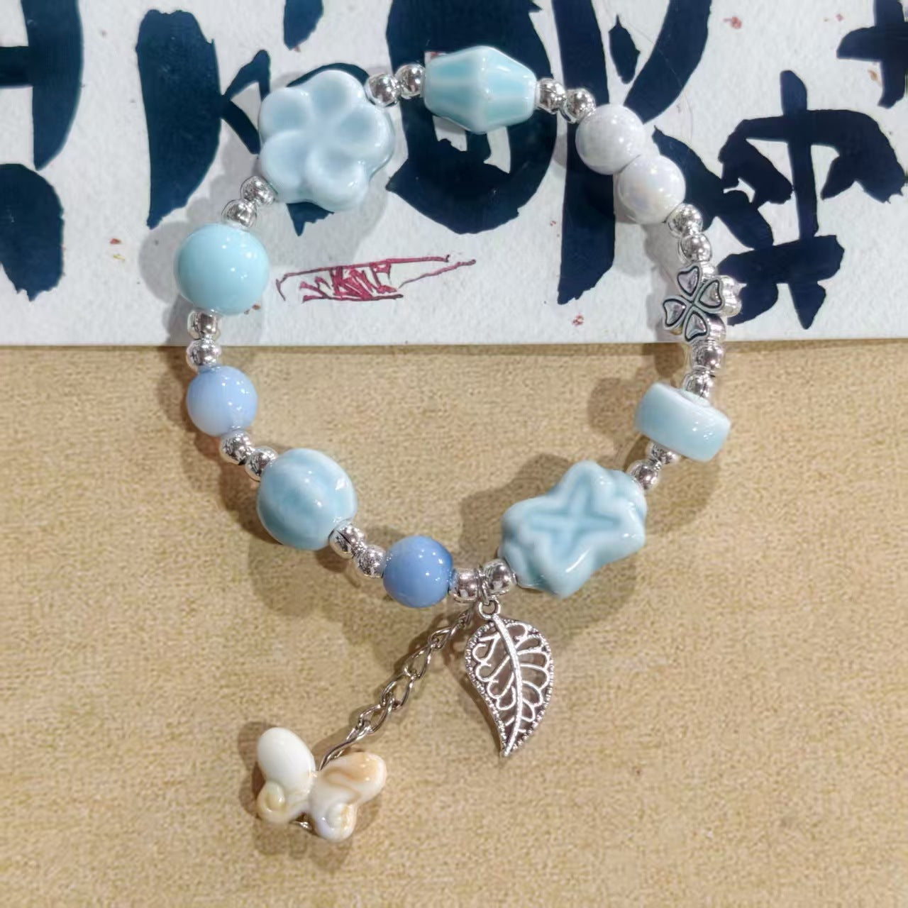 Alloy Ceramic Ethnic Style Single Handmade Filament Bracelet