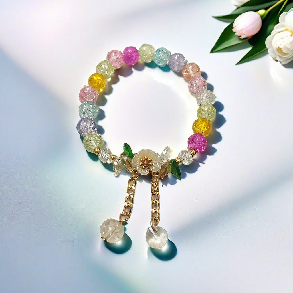 White Opal Butterfly Female Temperament Design Bracelets