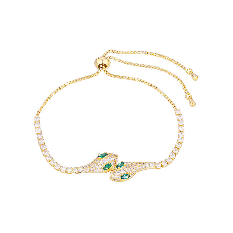 Women's Snake Female High-grade Exquisite Adjustable Chain Bracelet