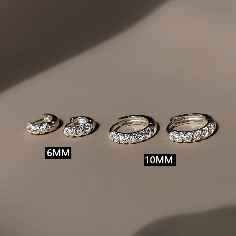 Needle Full Diamond Clip Exquisite High Ear Buckle