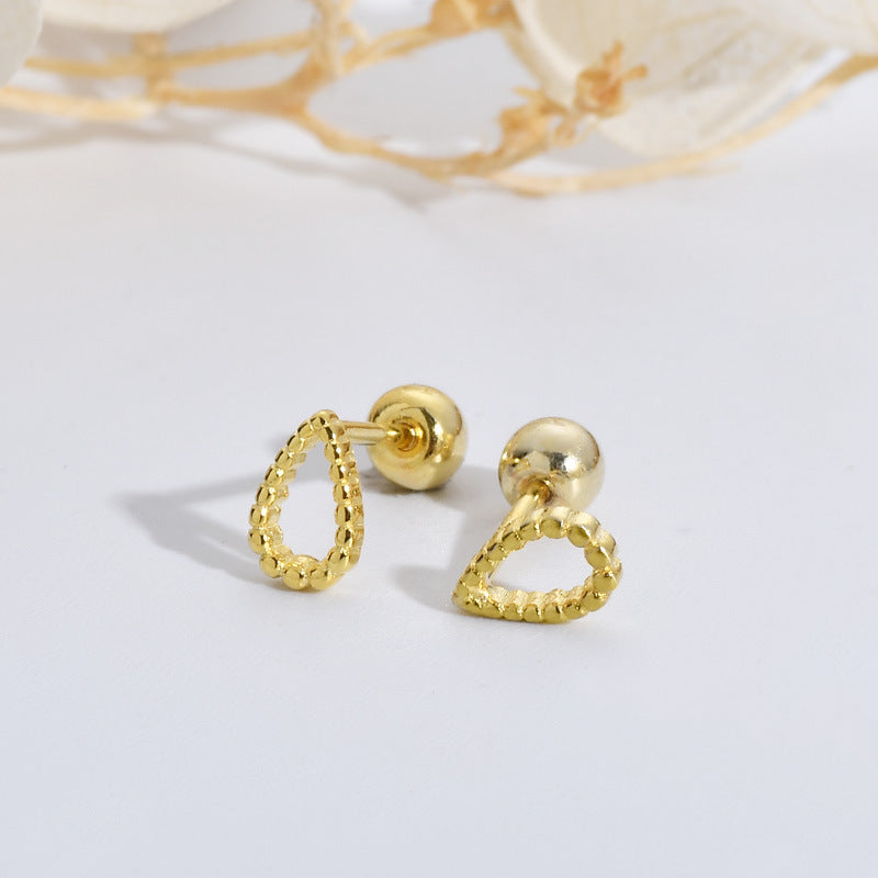 Screw Flower Geometric Bone Nail Female Temperamental Earrings