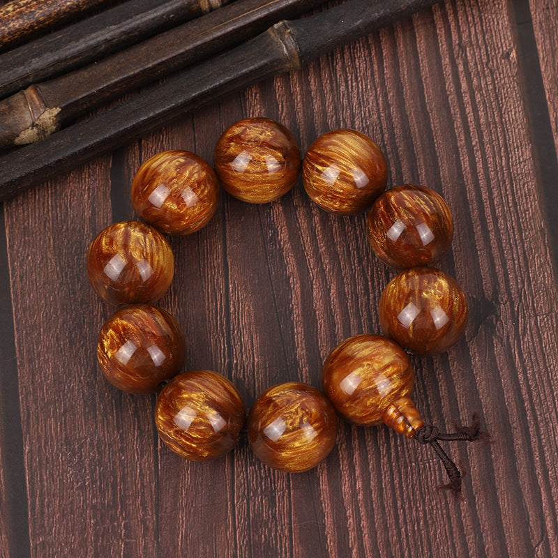 Willow Pagoda Single Circle Prayer Beads National Style Stall Resin Bracelet