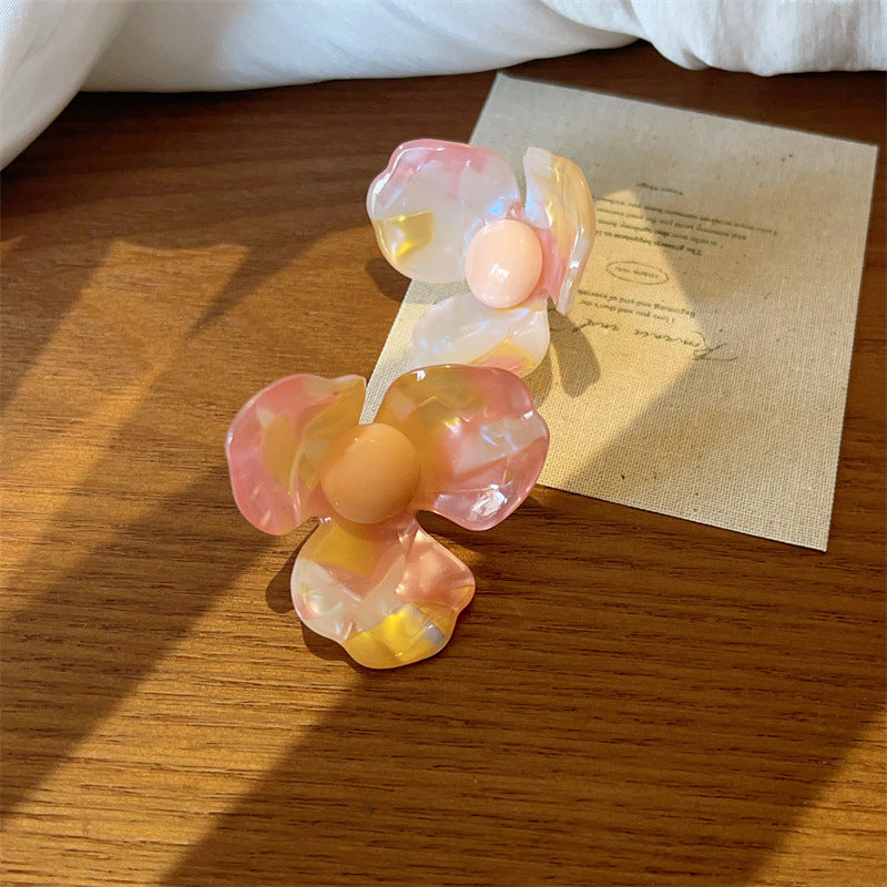 Style Fresh Magic Beads Bright Flower Fashionable Rings
