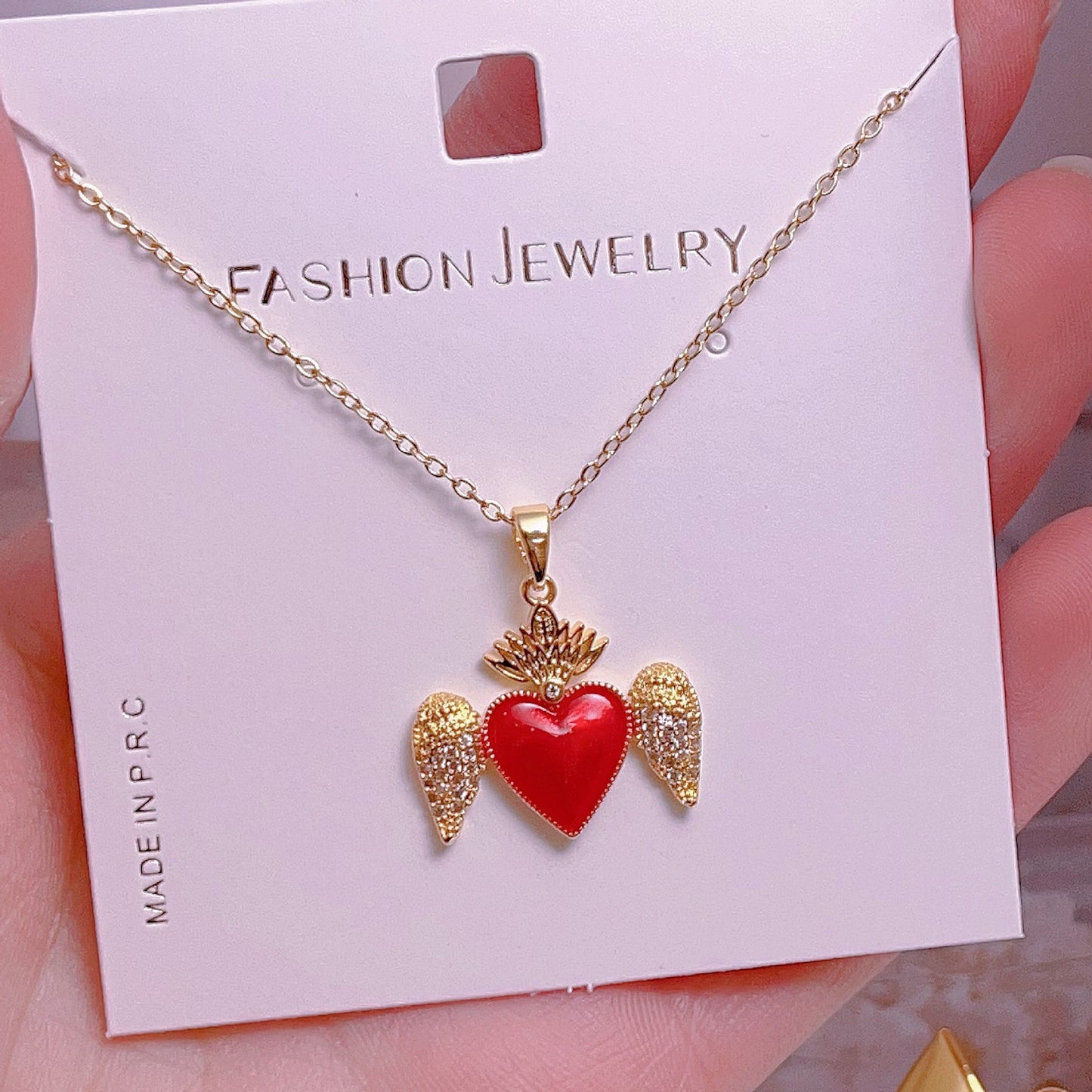 Women's Fashion Simple Love Design Light Luxury Necklace