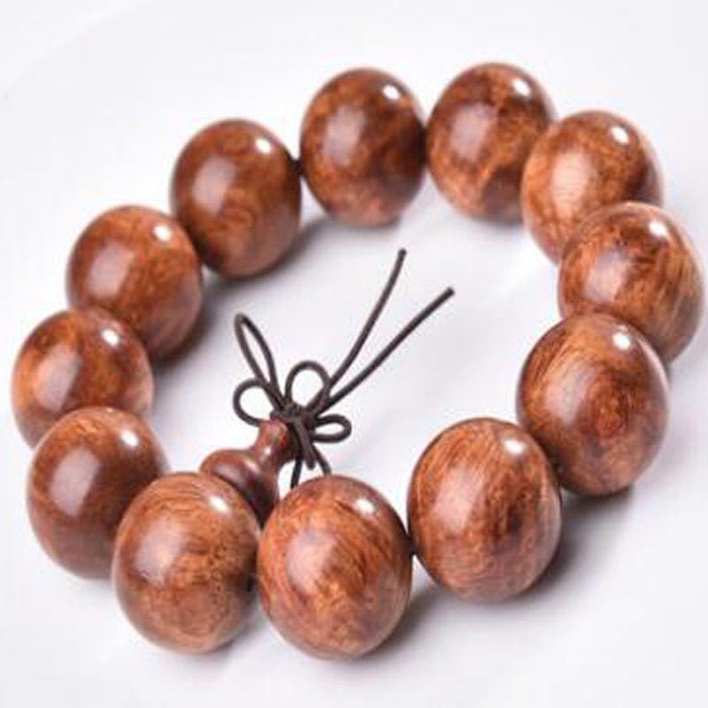 Men's Rosewood Imitation Star Crafts Nanmu Black Buddha Beads Bracelet