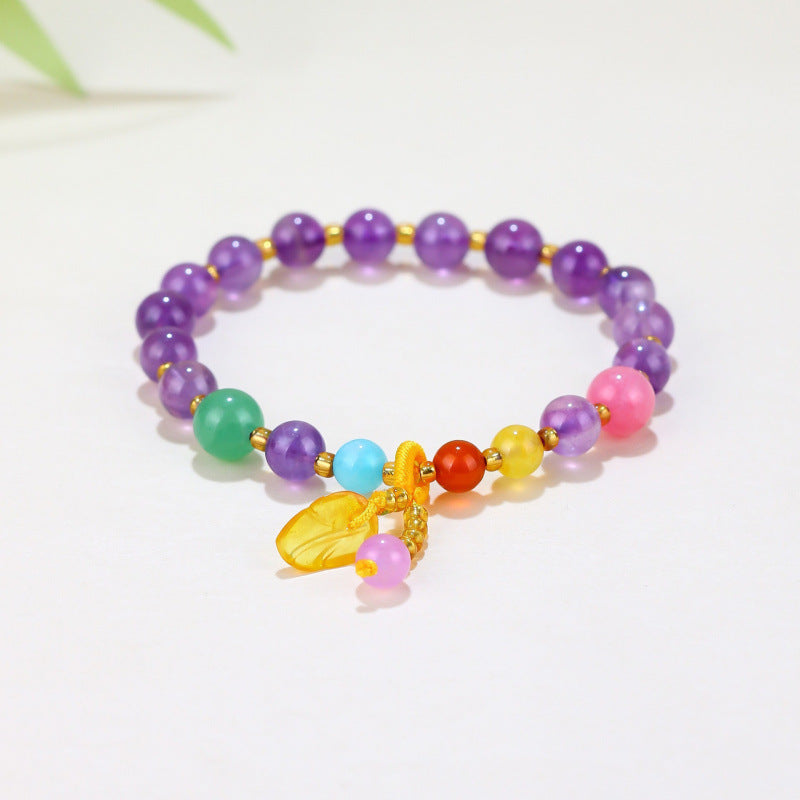 Women's & Men's Beaded For To Relieve Anxiety Natural Crystal Lucky Bracelet