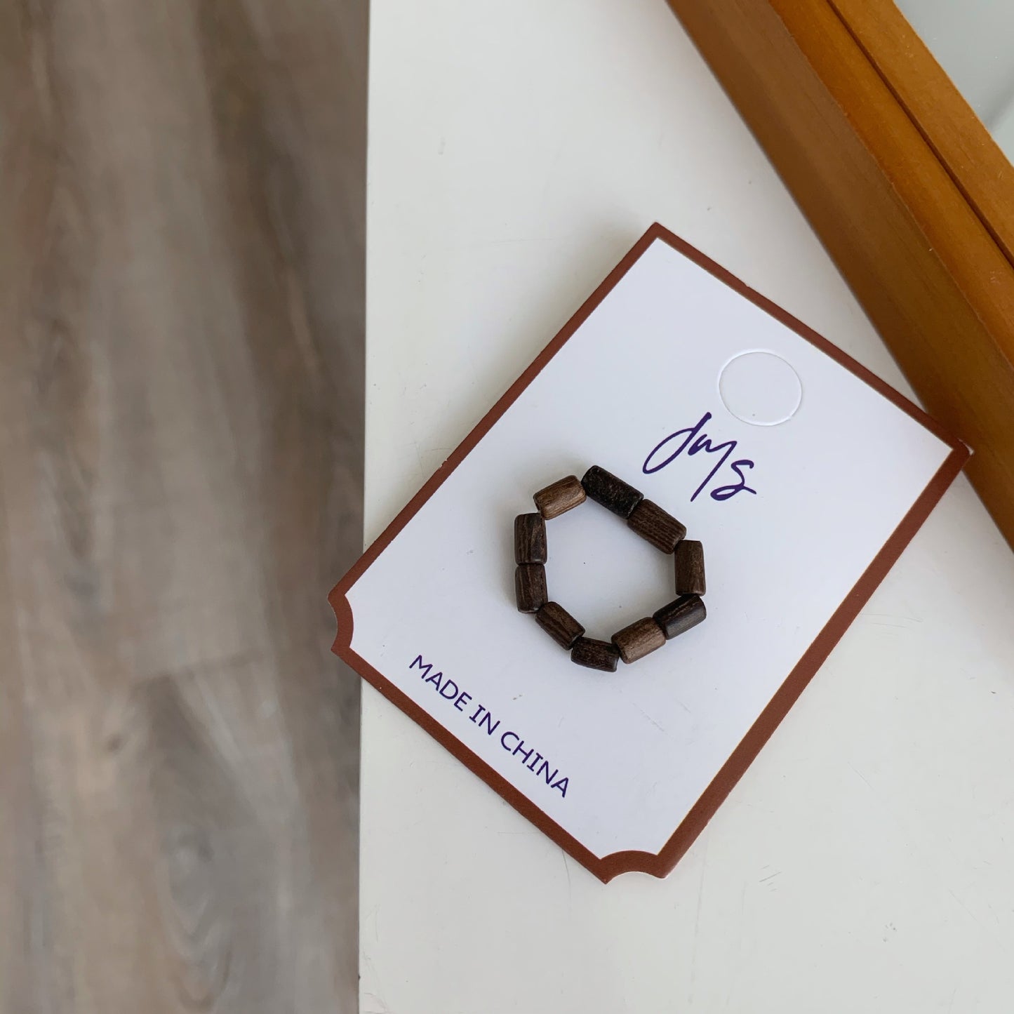 Women's Retro Simple Handmade Beaded Natural Stone Rings