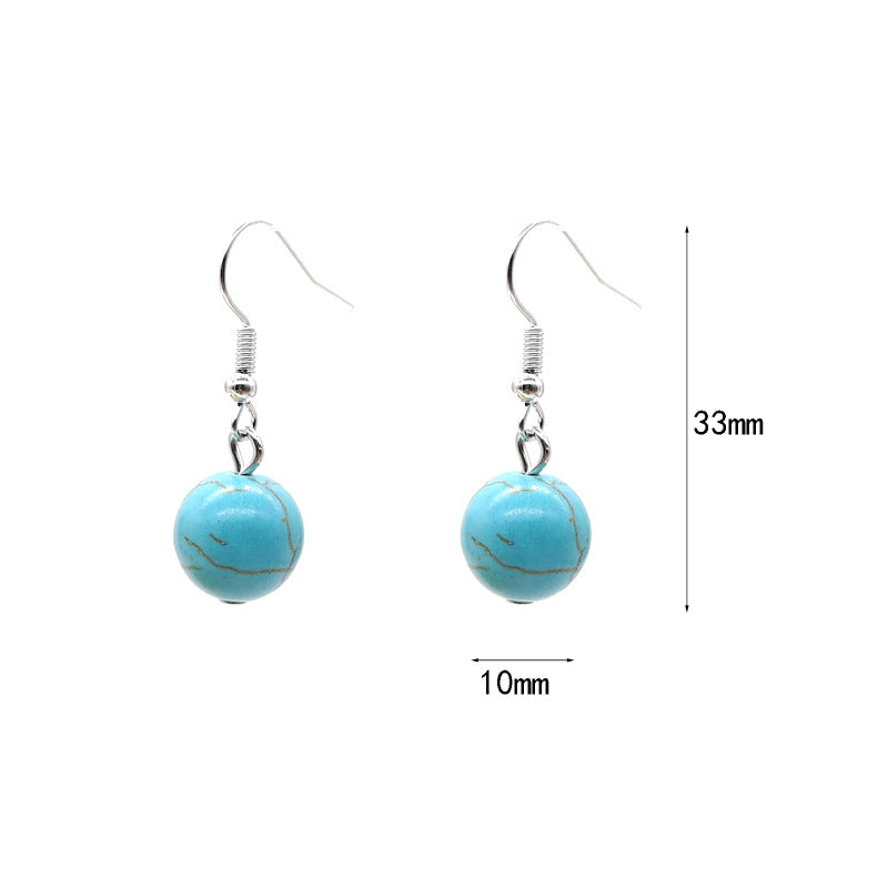 Goods Tassel Simple Artificial Pearl Crystal Earrings