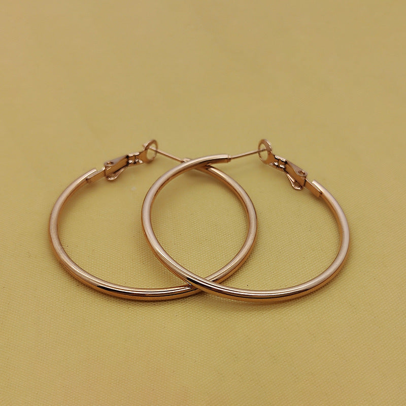 Male Buckle Ear Clip Suit Titanium Earrings