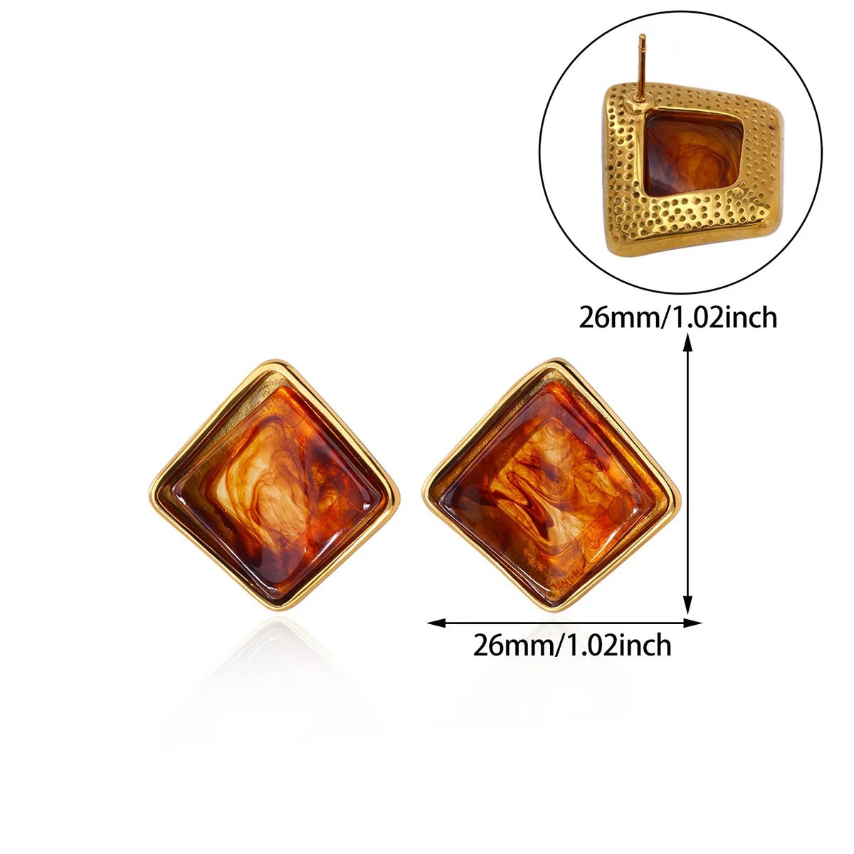 Women's Unique Geometric Retro Minority High-grade Simple Stud Earrings