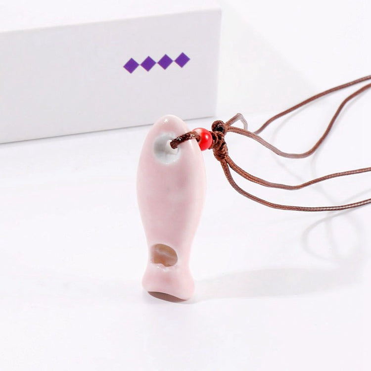 Fish Whistle Cute Cartoon Can Blow Pendants