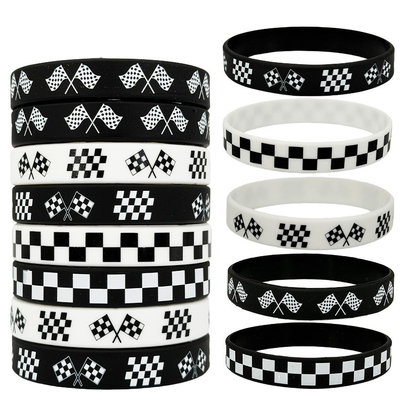 Rubber Wristband Flag Hand Sports Events Bracelet