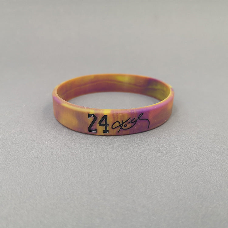 Basketball Kobe James Curry Sports Wristband Custom Luminous Bracelets