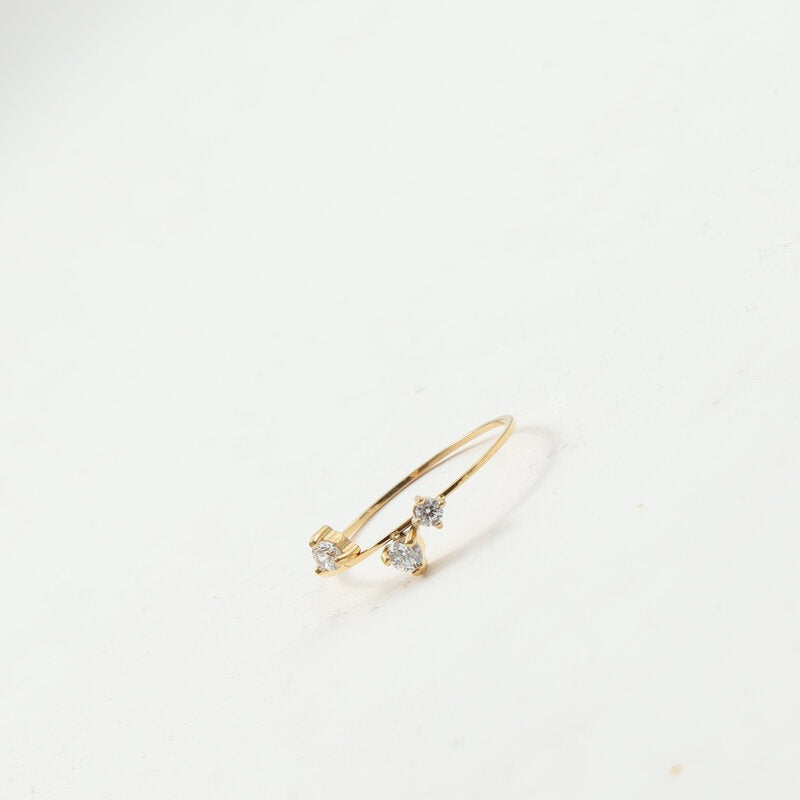 Very Thin Diamond In The Debris Titanium Rings