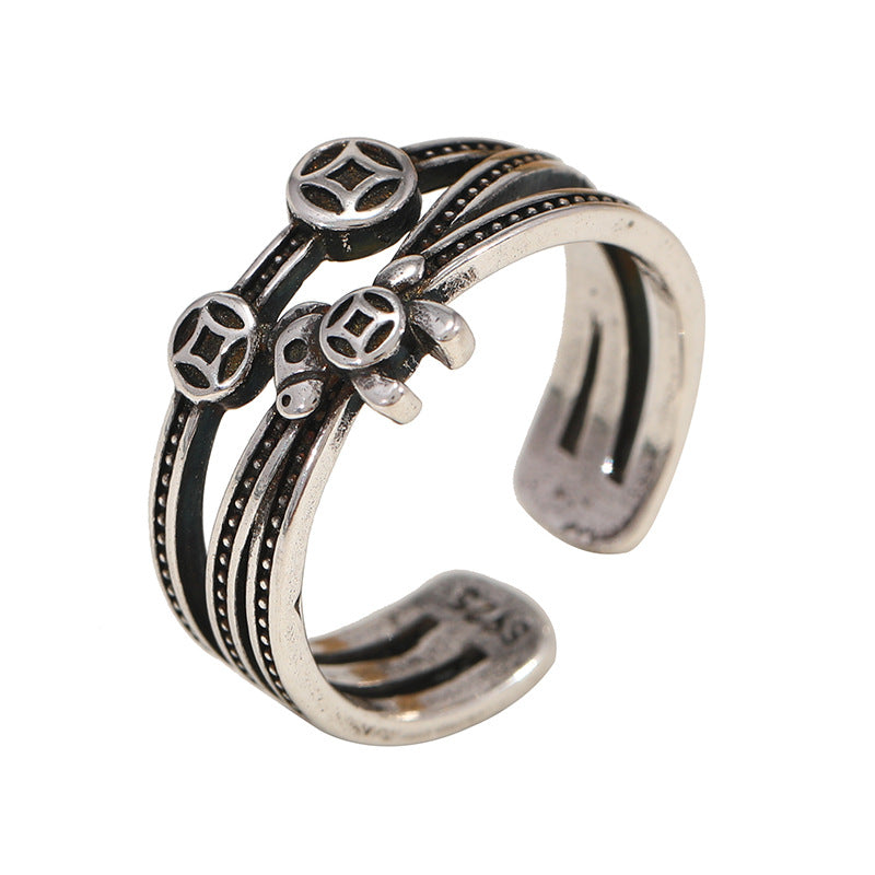 Women's & Men's Rich Flower Vintage Chinese For Design Ring